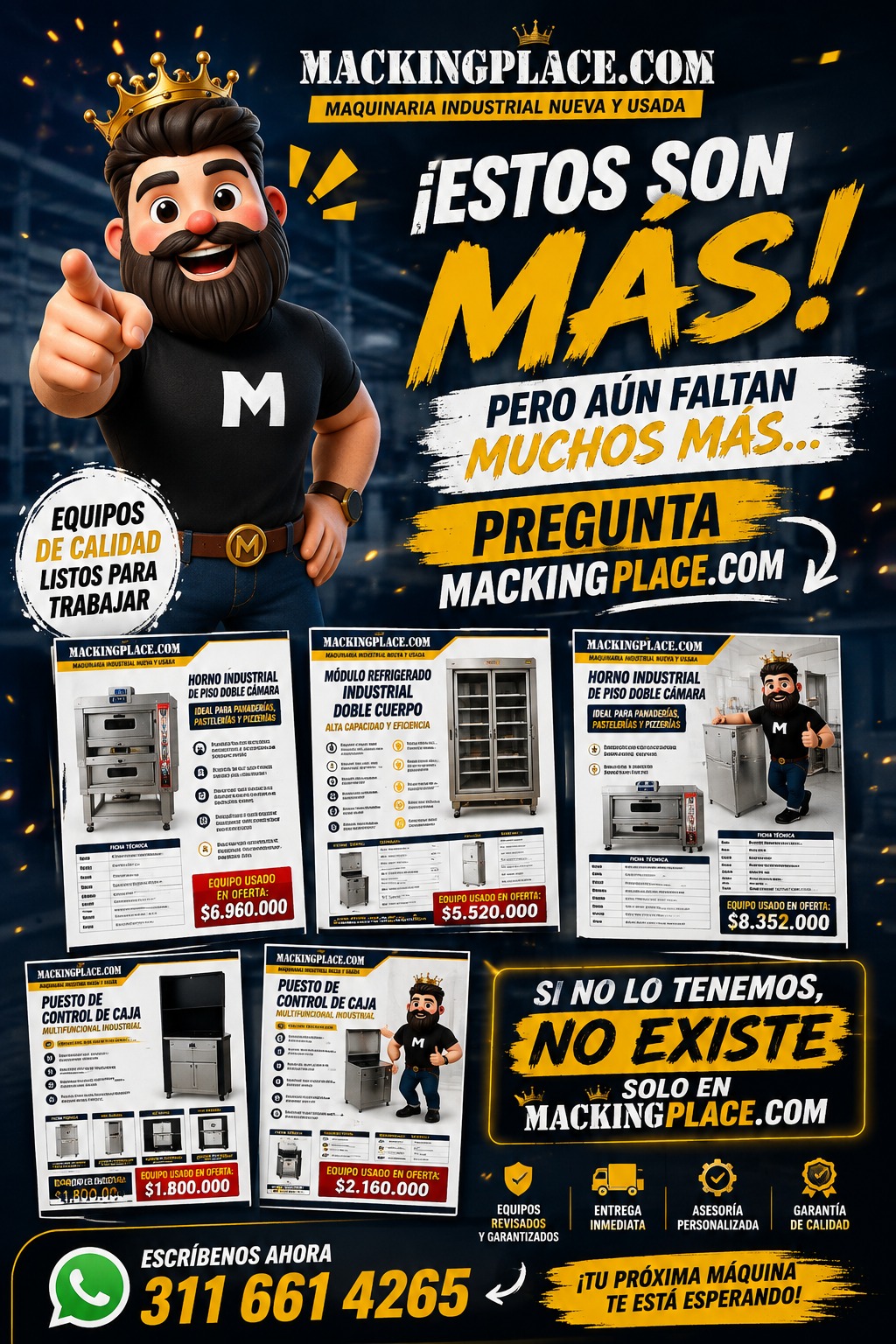 Miniatura de Lote Completo de Maquinaria y Equipos para Panadería
