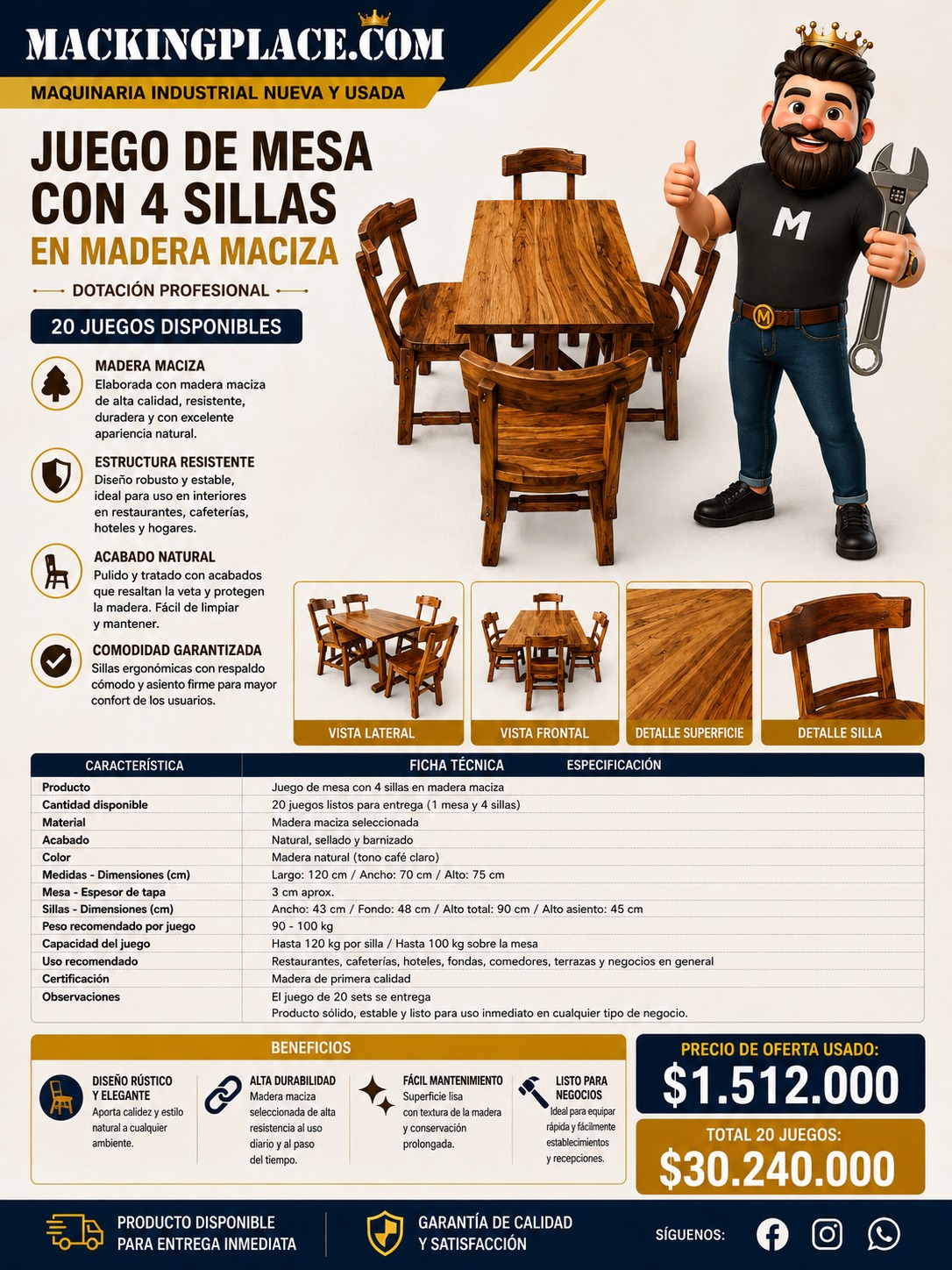 Miniatura de Lote Completo de Maquinaria y Equipos para Panadería