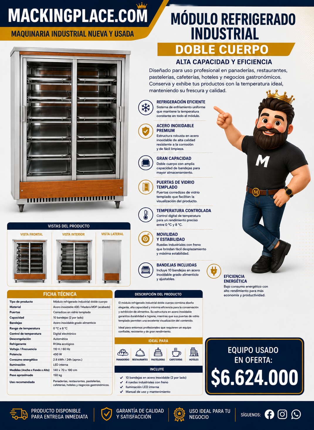 Miniatura de Lote Completo de Maquinaria y Equipos para Panadería